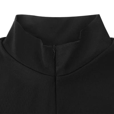 Women New Jumpsuits Spring Fashion Streetwear Long Sleeves Half High Collar Bodycon Striped Rompers Black Sexy Female Jumpsuits