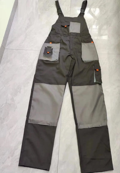 Bib Overalls Men Work Clothing Plus Size Protective Coveralls Strap Jumpsuits Multi Pockets Uniform Sleeveless Worker Pants 5xl