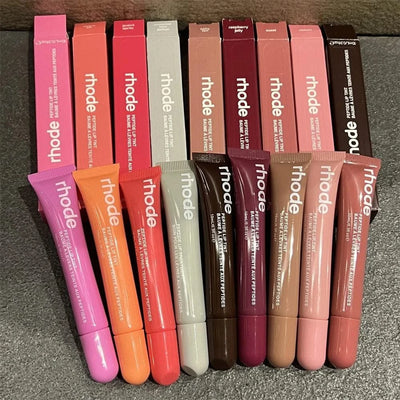 Luxury 17 Colors Soft Tube Mirror Super Model Lip Balm Long Lasting Moisturizing Makeup Lipstick Remove Dead Skin Mouth Care