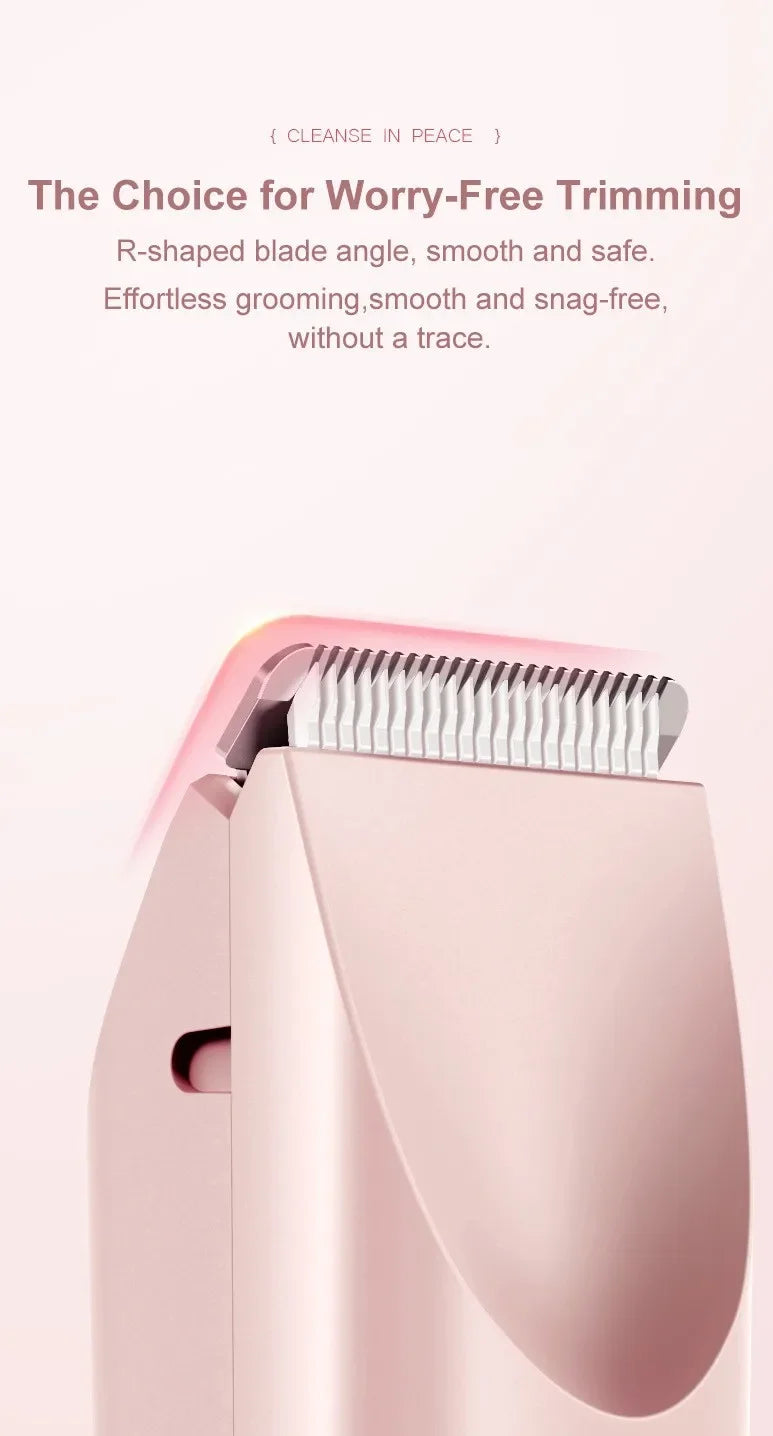 Electric Razors for Women 2in1 Bikini Trimmer Facial Mustache Shavers for Ladies Body Underarms Legs Portable Painless Epilator