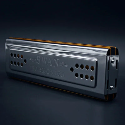 SWAN 24 Hole Tremolo Harmonica Polyphonic Double-side C/G Key Harmonica Suitable For Music Enthusiasts Woodwind Instrument