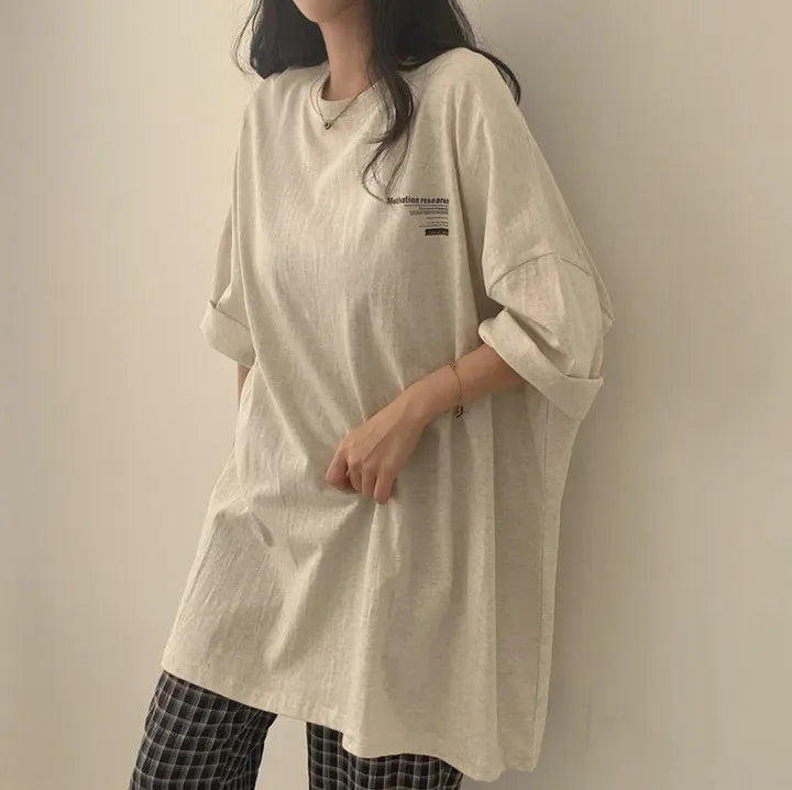 Woman Oversize Half Sleeve T Shirts Summer New Clothes Loose Fitting Cotton T-shirt Women Tops Ropa Mujer Hip Hop Tees Clothing