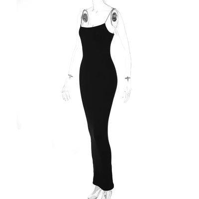New Dresses 2025 Woman Fashion Summer Sexy Halter Temperament Halter Long Dress Slim Skirts Women's Clothing Tops