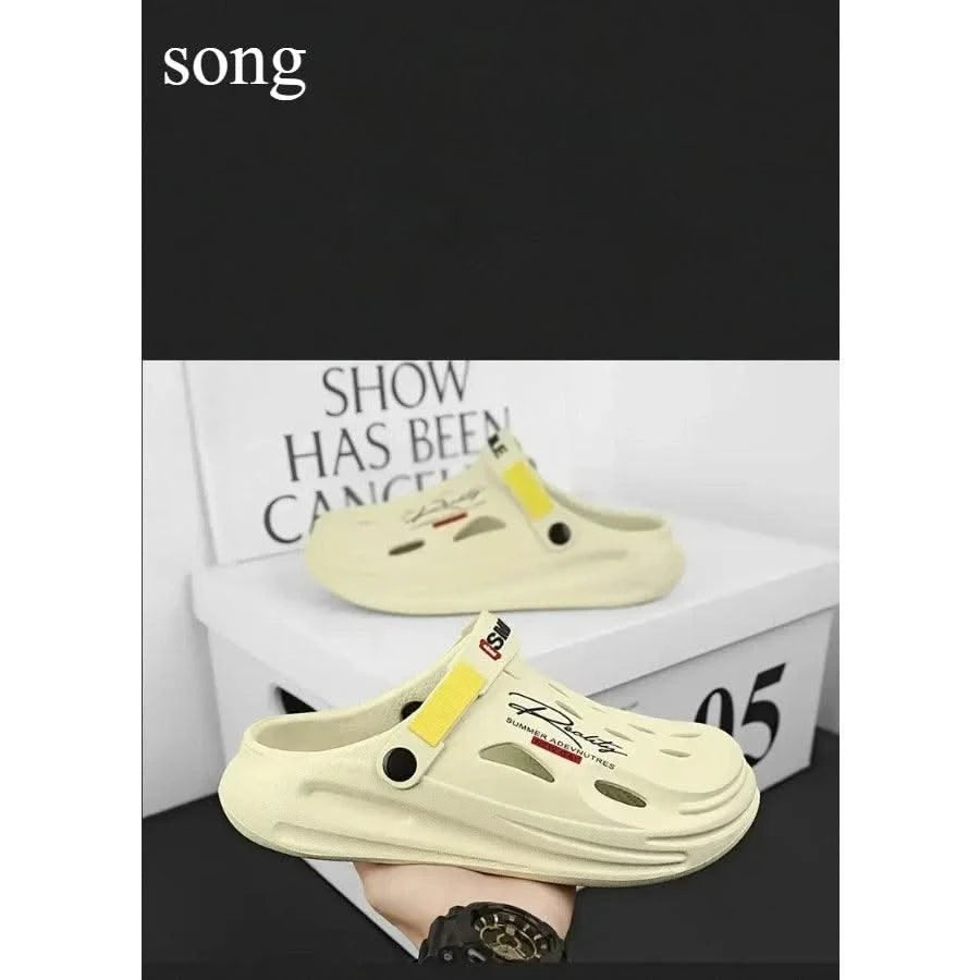 Men's Clogs Slippers Sandal Men Garden Shoes Flat Sandals Male Sneakers Outdoor Home Clogs Slides Men Summer Shoes