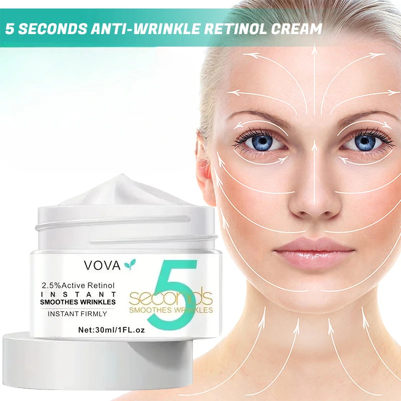 5 Seconds Face Cream Smoothes Face Firming Remove Puffy Eyes Anti Aging Firm Lifting Moisturizing Remove Fineline Skin Care