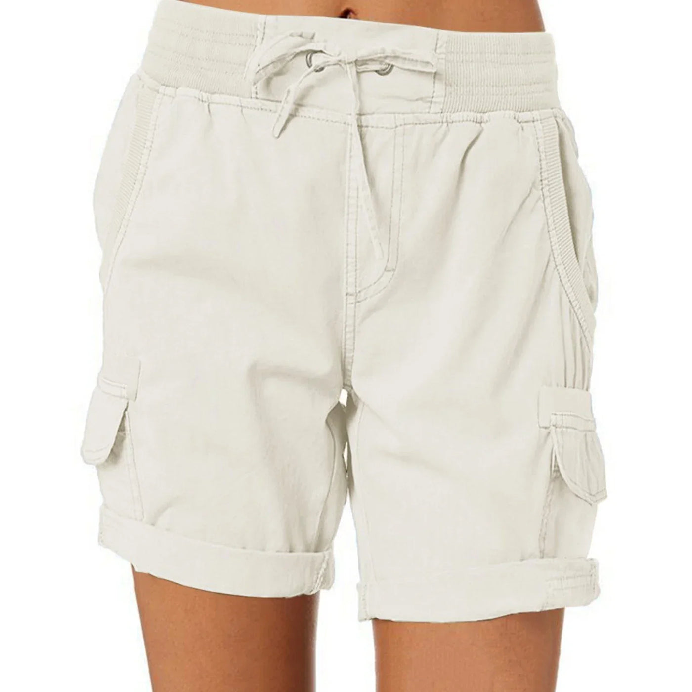 Women's Cargo Shorts Summer Multi Pockets Quick Dry Shorts Hiking Travel Golf Fishing Stretch Lightweight Female Shorts