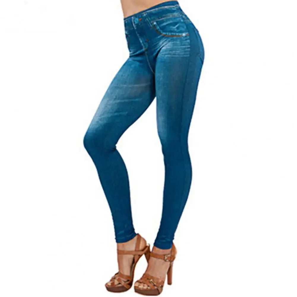 Women Jeans Stretch Skin-friendly Soft Multi Pockets High Waist Jeans   Pants  for Shopping