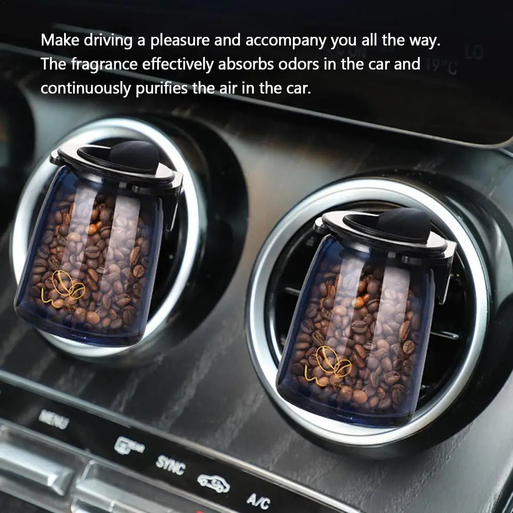 Car Air Diffusers Solid Coffee Mellow auto Aromatherapy Fragrance Diffuser Decorative Air Vent Clip Easy Installation