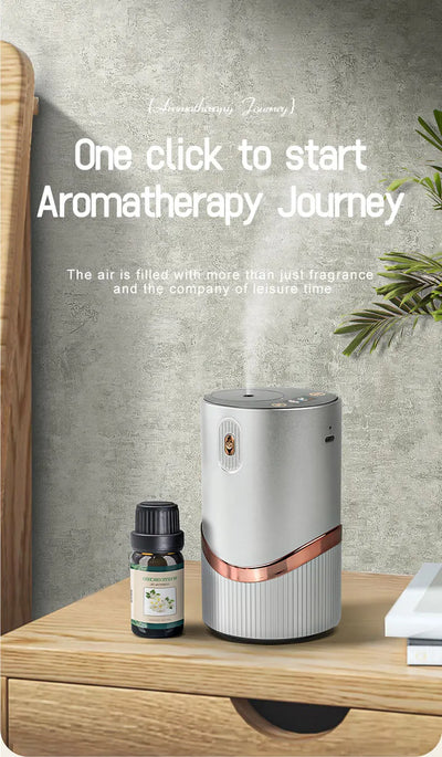 Car Diffuser Car Air Fresheners Room Fragrance Diffuser HD Digital Display Portable Waterless Diffuser For Home Office Bedroom