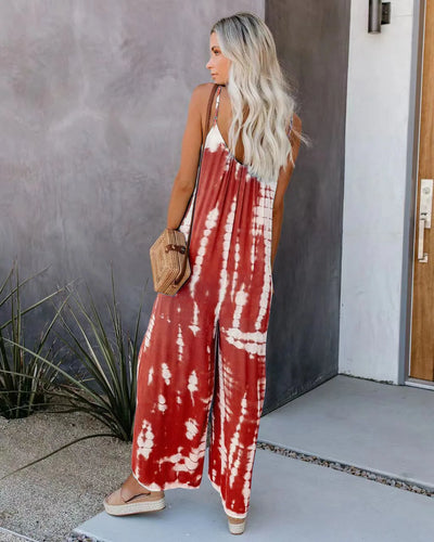 Women's jumpsuit 2023 new women's clothing wholesale Russian European and American suspender sexy wide leg pants