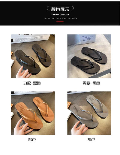 Women's Non-Slip Summer Flip Flops - Beach/Outdoor Casual Sandals, Fashion Slippers for Ladies, Comfortable Holiday Footwear