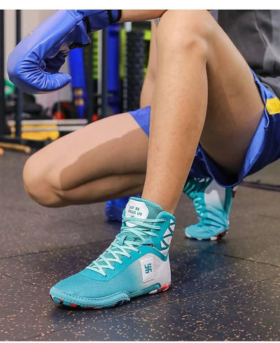 2025 New Wrestling Shoes for Men Non Slip Breathable Boxing Sneakers Wrestling Training Shoes Wear-Resisting Combat Sneakers
