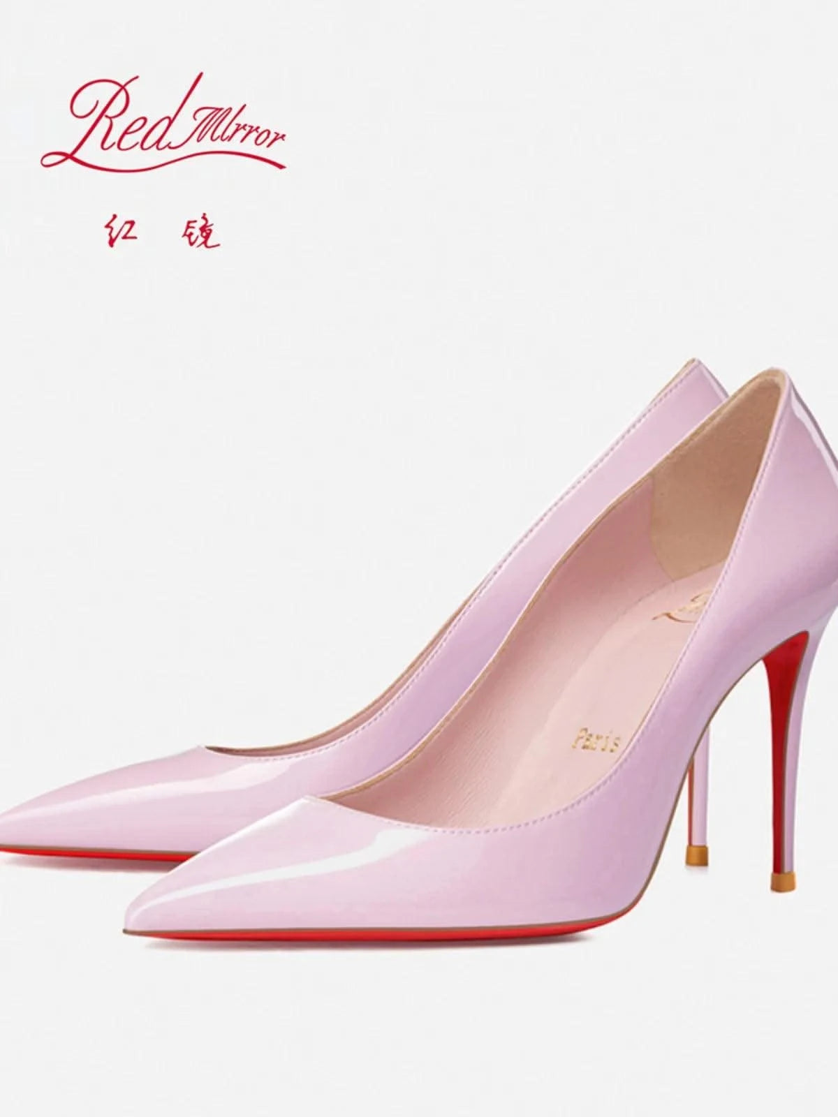 Pink, Pointed Toe High heeled shoes for women | light lipstick base sexy temperament, not tiring, single foot shoes