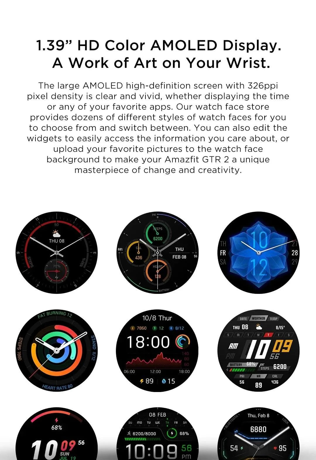 Amazfit GTR 2 Smartwatches No New Smart Watch For Men Waterproof 5ATM GPS 95New Exhibition SportsWatch Mens Refurbished Watch