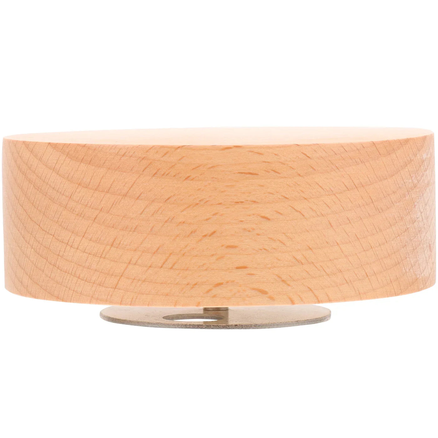 100Mm Wooden Rotating Music Box Base Diy Musical Box Accessory Replacement Part Craft Home Decor Gift Round Spinning Music Box
