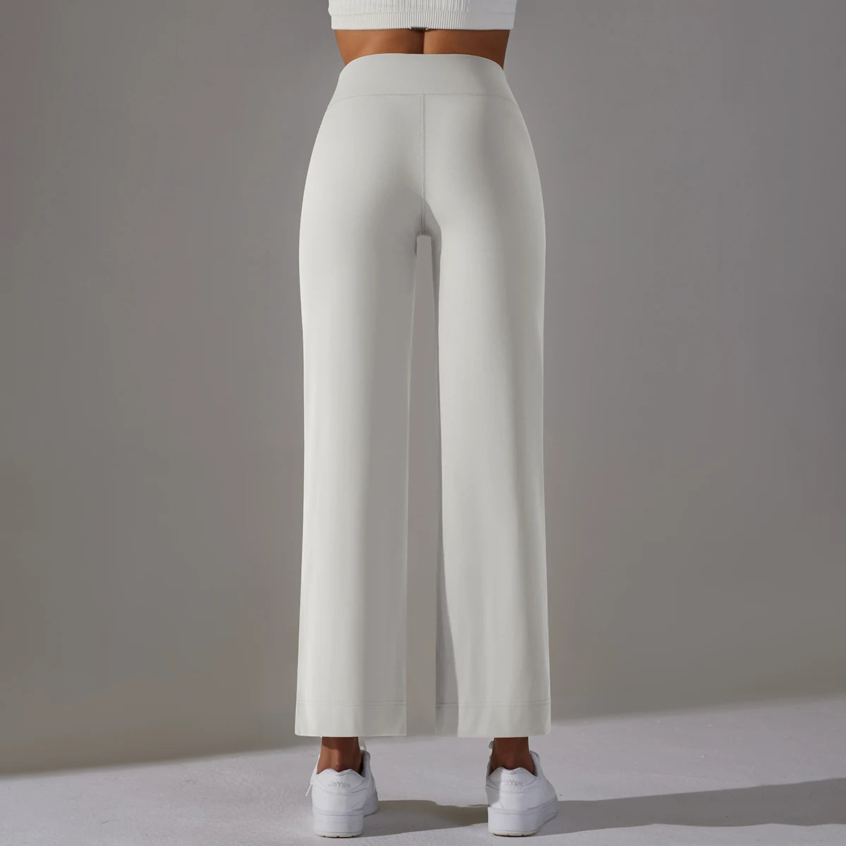 Wide Leg Pants With Pockets Women's Loose Yoga High Waist Legging Drawstring Outdoor Casual Jogging Gym Sports Flare Pants