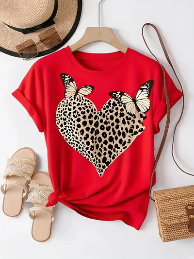 Women'S T-Shirts T-Shirts Women Comfortable And Relaxed Clothes Round Neck Suitable for All Seasons Elegant And Casual Tops