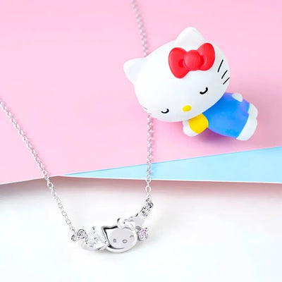 Sanrios Luxury Necklaces Anime Hellokitty Cinnamoroll Clavicle Chain Necklace for Women Jewelry Wedding Party Birthday Girl Gift