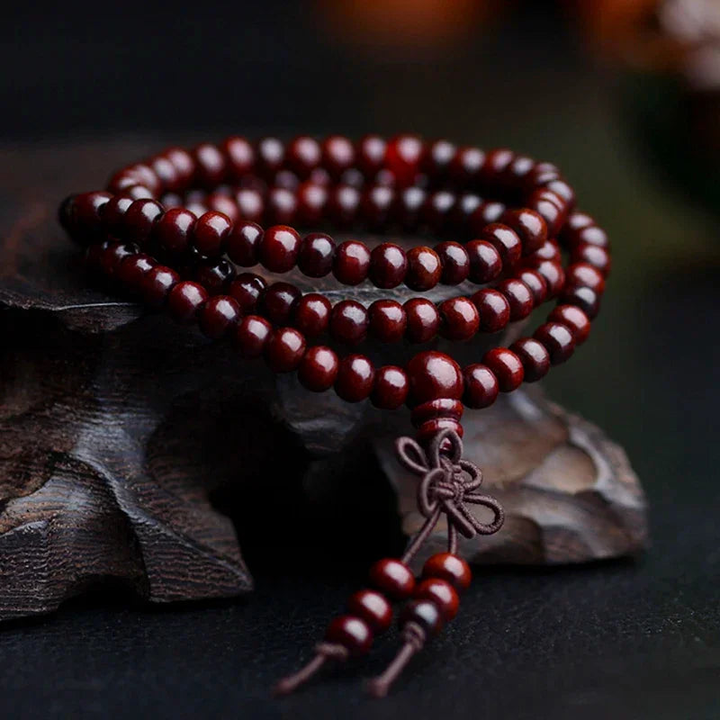Sandalwood Tibetan Buddhism Mala Sandal Prayer Beads 108 Beads Bracelet Necklace