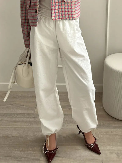 White Sweatpants For Women High Waist Loose Joggers Straight Trousers Female Black Spring Summer Casual Woman Long Pant Wide Leg