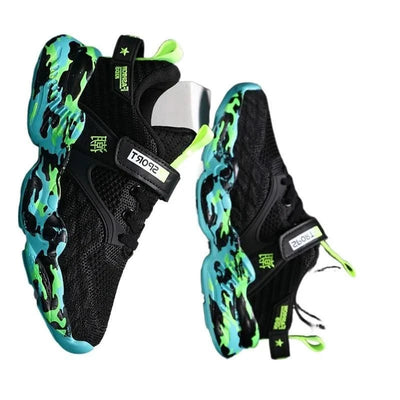 Children's Shoes Boys' Sports Shoes Summer Breathable Fly Woven Shoes Double Mesh Kid's Comfort Big Kids Pop Boys Soft Soled