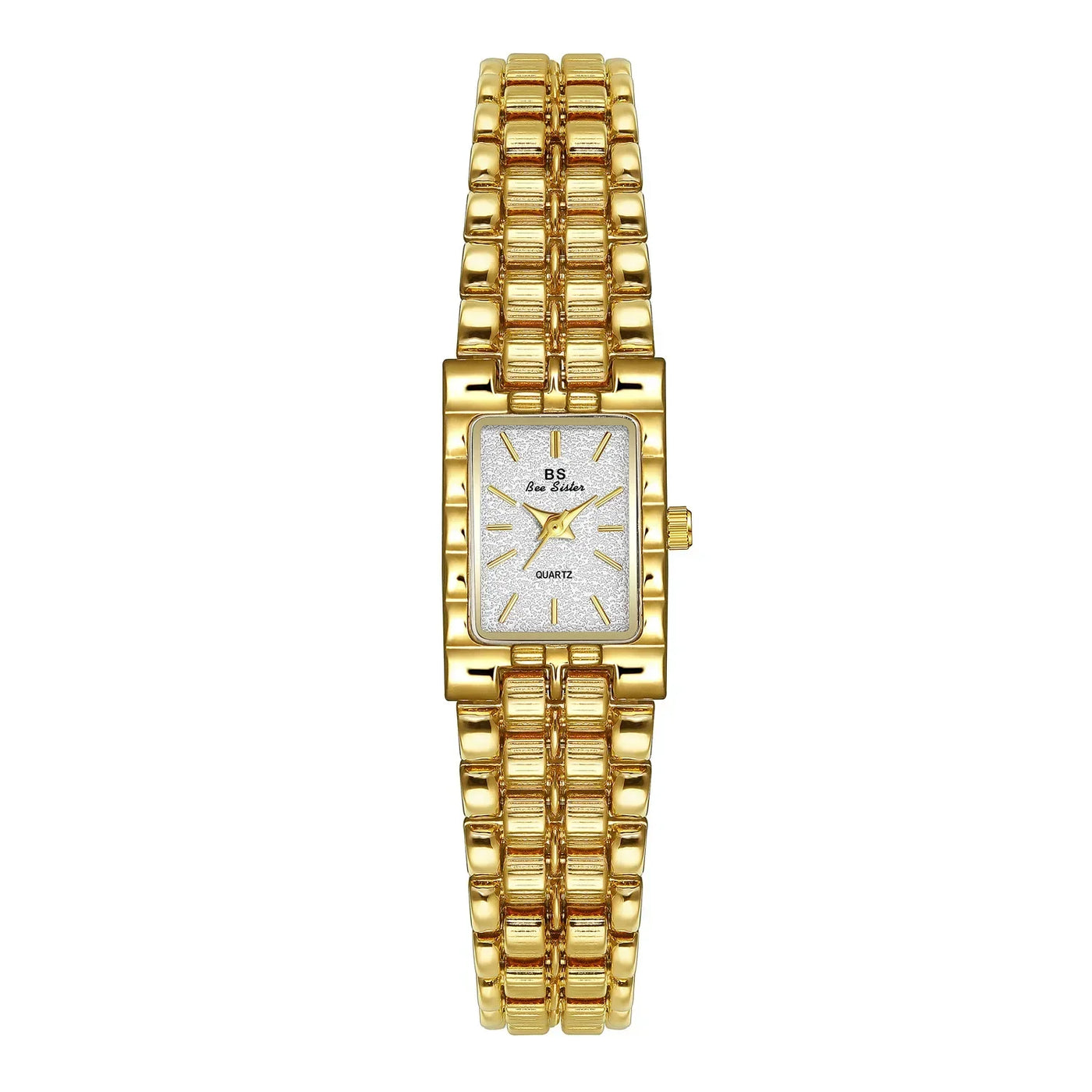 Luxury Ladies' Watch Retro Elegant Gold Silver Small Square Watch High Quality Watchchain Gift Watches For Women