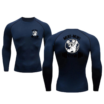 Athletic Compression Shirts For Men Gym Sports Rash Guards Workout Fitness Base Layer Undershirts Quick Dry Tees Tshirt Tops
