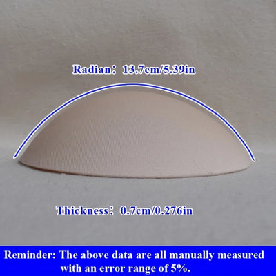 1/2/3 Pairs Women'S Breathable Round Sports Bra Inserts, Thin PU Polyurethane and Polyester Blend,  Woven Bra Accessorie