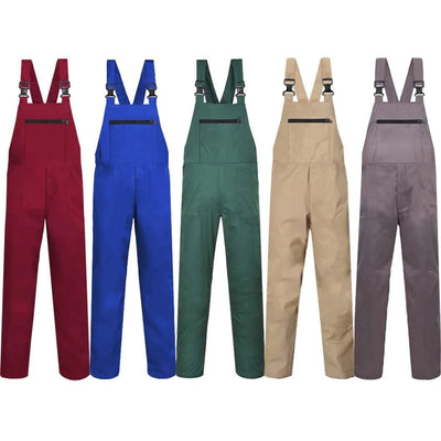Bib Overalls Men Work Clothing Plus Size Protective Coveralls Strap Jumpsuits Multi Pockets Uniform Sleeveless Worker Pants 5xl