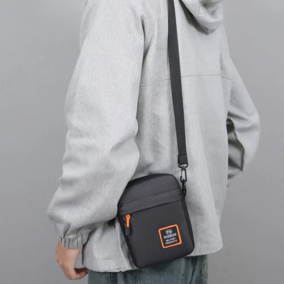Men's Business Shoulder Bag Casual Man's Messenger Bag Durable Male Handbag Waterproof Oxford Cloth Bag Mini Mobile Phone Bags