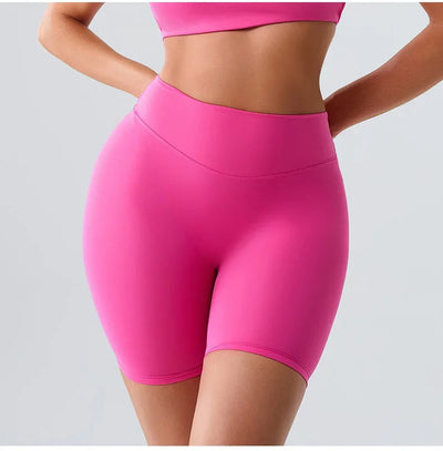 Women Sports Biker Shorts Women High Waist Yoga Shorts Cycling Shorts Push Up Fitness Leggings Tummy Control Yoga Slim Shorts