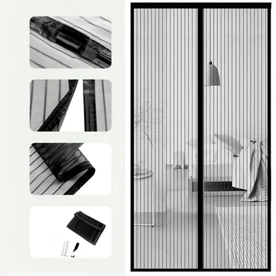 1PC New Magnetic Screen Door Curtain Anti-Mosquito Net Fly Insect Screen Mesh Automatic Closing 4 Size Easy Installation