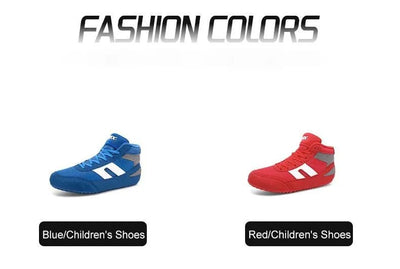 New Wrestling Shoe Fighting Boxing Wrestling Rubber Outsole Breathable Wear-resistant Shoes for Child Women Men Size 29-44