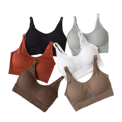 Women's Tube Top Crop Seamless Back Outdoor Sports Underwear Bra