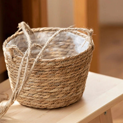 Garden Hanging Planter Hanging Woven Planter Basket Decorative Large Capacity Flower Pot Holder Plant Hangers Home Decoration