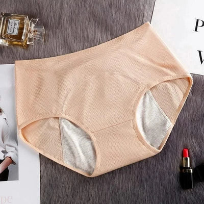 Women Physiological Panties Period Menstrual Underwear Leak Proof with Breathable Hole Lingerie Plus Size L-6XL