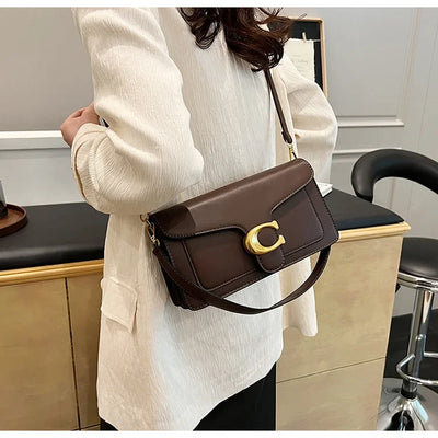 Luxury - Grade 2025 Women's Exclusive Small Square Shoulder Bag - Solid - Color Aesthetic, Niche - Style Design& Daily, Stylish