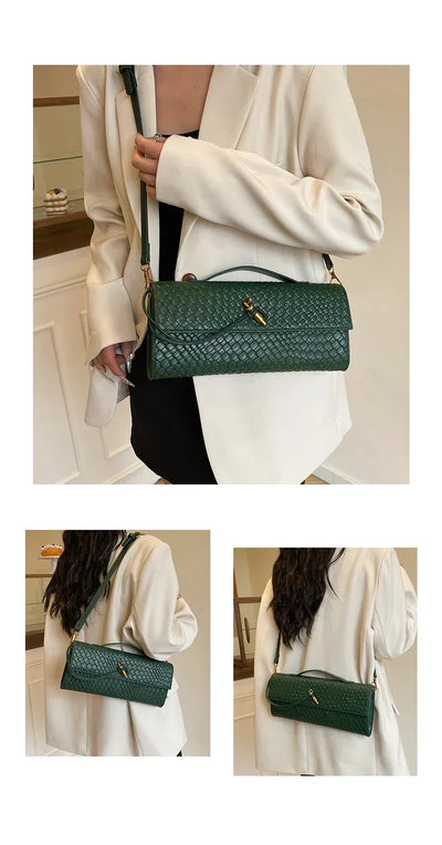 Designer Inspired Women's Elegant Handbag - Luxury Brand Leather Crossbody Tote With Shoulder Strap Option