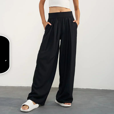 High-waisted wide-leg pants women summer new running yoga fitness pants