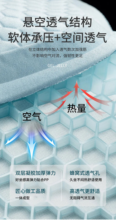 Summer Breathable Cool Comfortable Car Universal Cushion Car Multi-function Egg Gel Cushion Seat Covers Office Ice Cooling Pad
