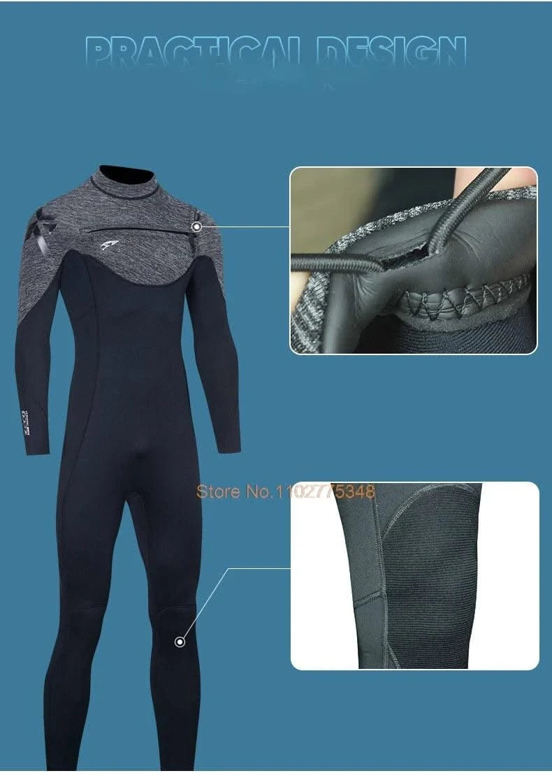 Wetsuits For Men Women Neoprene Surf Suit Wet Suit Chest Zip 3/2mm Full Body Dive Skins For Surfing Diving Snorkeling Kayaking