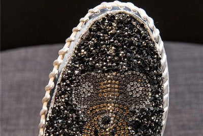 Autumn Women Thick Bottom Sneaker Running Fashion Designer Woman Shoes Trend 2024 Casual Canvas Mirror Luxury Rhinestone Spring