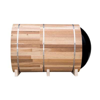 Panoramic Glass Luxury Barrel Sauna Outdoor 4-6 People Use Customize Sauna Room for Spa