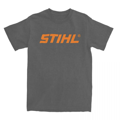 Men Electric Tool T-Shirts Stihls Logo Cotton Top Tees Summer Funny Short-Sleeve T Shirt O Neck Leisure Casual Tshirt Big Size