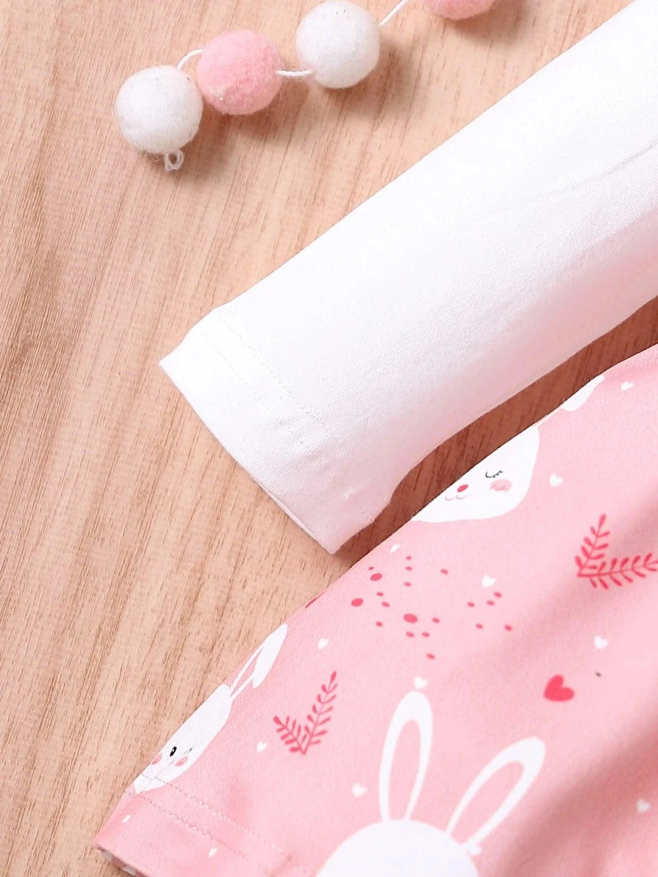 Rabbit Printed Long sleeved Princess Dress For Children |Spring and Autumn  |Infant and Child Party Casual