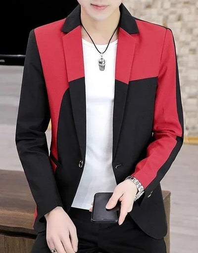 Thin Male Blazer Coat Short Cropped Men's Suit Jackets Slim Fit Single Breasted Luxury Designer High Quality Summer Casual 2024