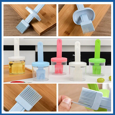 BBQ Brush Barbecue Cleaning Nylon/Silicone Brush Baking Bread Cooking Oil Cream Tools Multipurpose Kitchen Utensil Tool