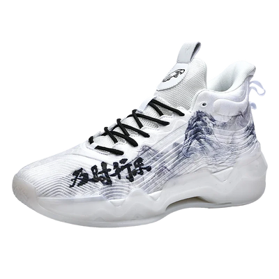 Basketball shoes men wear absorbing shock rebound sports actual combat college students training shoes new high-top combat boots