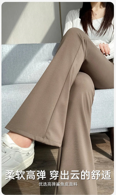 Maternity Leggings for Pregnant Women Yoga Flared High-waisted Trousers Pregnancy Clothes