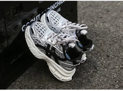 Children's sports shoes for boys and girls, new style for summer 2025, single mesh upper for breathability